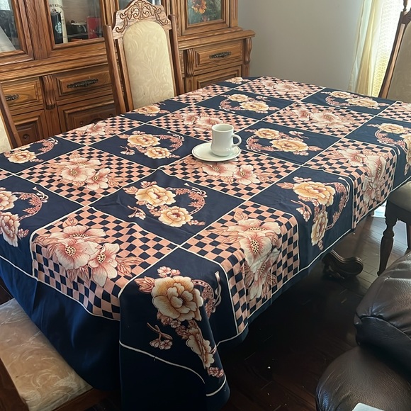 Vintage Boho Floral Cotton Dining Table Cover - Picture 4 of 13